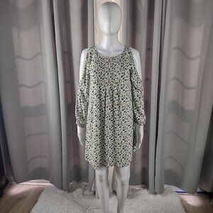 Old Navy Women's Long Sleeve Cold Shoulder Floral Pattern Lined Dress Size SP